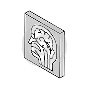 magnetic resonance imaging radiology isometric icon vector illustration