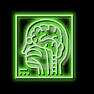 magnetic resonance imaging radiology neon glow icon illustration