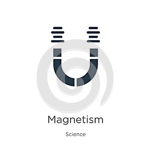Magnetism icon vector. Trendy flat magnetism icon from science collection isolated on white background. Vector illustration can be