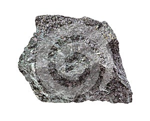 Magnetite ore (iron ore) isolated on white photo