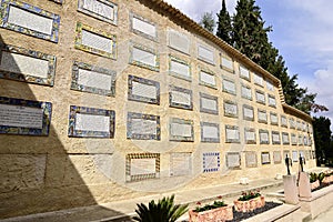 Magnificat Wall in Church of the Visitation, Jerusalem photo