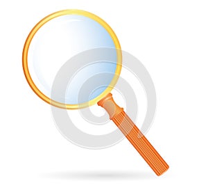 Magnification glass orange