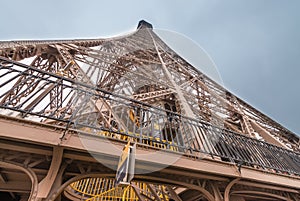 Magnificence of Eiffel Tower, view of powerful landmark structure, Paris