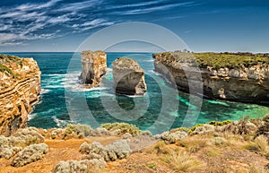 Magnificence of Great Ocean Road coastline at dusk, Australia