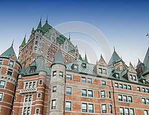 Magnificence of Hotel Chateau de Frontenac, Quebec Castle photo