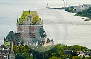 Magnificence of Hotel Chateau de Frontenac, Quebec Castle photo