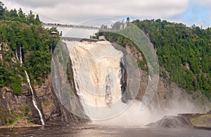 Magnificence of Montmorency Falls, Canada