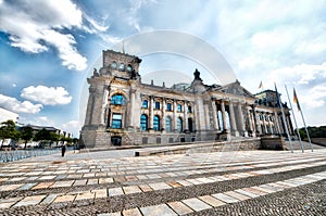 Magnificence of Reichstag building, Berlin - Germany