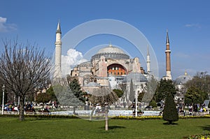 The magnificent Aya Sofya at Istanbul in Turkey.