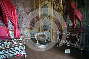 Italy Turin royal palace Stupinigi king bedroom