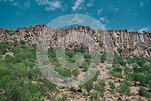 Magnificent blue sky and turquoise color lake of Narli Gol Crater