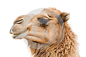 Magnificent Camel Against Pure White Background