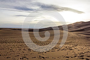 Magnificent colors of Great Sand Dunes National Park and Preserve, San Luis Valley, Colorado, United States