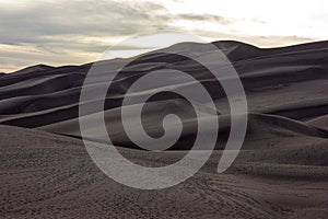 Magnificent colors of Great Sand Dunes National Park and Preserve, San Luis Valley, Colorado, United States