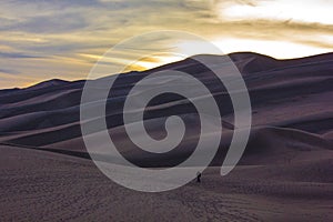 Magnificent colors of Great Sand Dunes National Park and Preserve, San Luis Valley, Colorado, United States