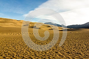 Magnificent colors of Great Sand Dunes National Park and Preserve, San Luis Valley, Colorado, United States