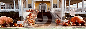 Pumpkins entrance Ocean and House watch Hill Rhode Island