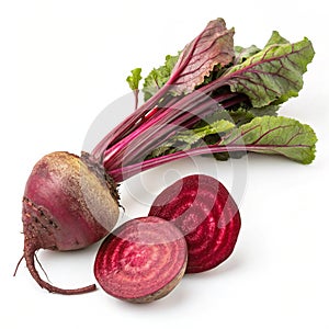 Magnificent electro beetroot matrix isolated on white background