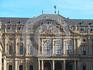 Magnificent facade of the Würzburg Residence