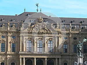 Magnificent facade of the Würzburg Residence