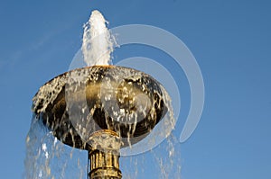 A magnificent fountain in Stuttgart