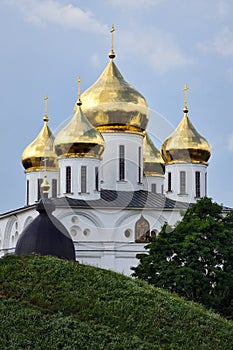 Magnificent Golden Domes of Assumption Cathedral in Dmitrov