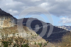 Magnificent Lakatnik rocks in full height, Iskar river defile, Sofia province