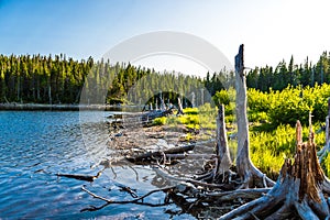 Magnificent Lake in Forillon National Park