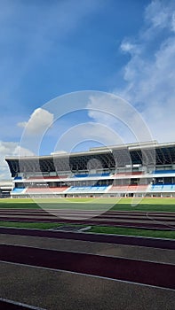 Magnificent Mandala Krida Stadium under the Jogja skyline