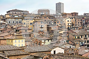 Magnificent medieval Siena,Tuscany, Italy