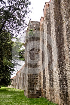 The magnificent medieval walls of Pisa, Tuscany, Italy