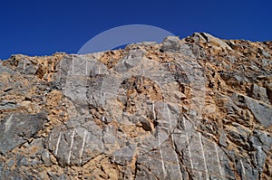 A magnificent mountain landscape. Al Hajar Mountains