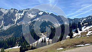 Magnificent mountain panorama in the Alps