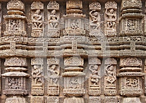 Magnificent musician sculptures, Sun temple Konark