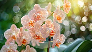 Magnificent orchids phalaenopsis baldan\'s kaleidoscope in full bloom, with intricate petals and vibrant hues