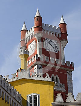 A magnificent Palace in Sintra. Palacio da Pena. Portugal