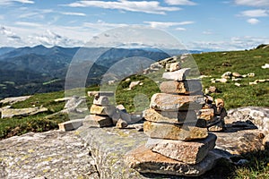 Magnificent panorama of the Rhune in the French Basque Country