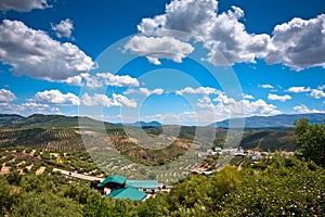 Magnificent panorama of small town in Andalusia photo