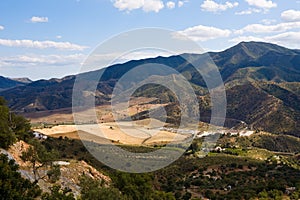 Magnificent panorama of surrounding olive groves