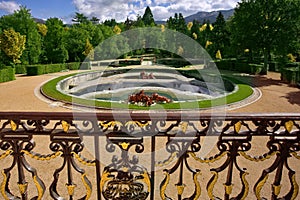 Magnificent  park in style of the French classicism