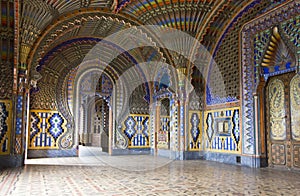 The magnificent Peacock Room inside the Sammezzano abandoned Castle