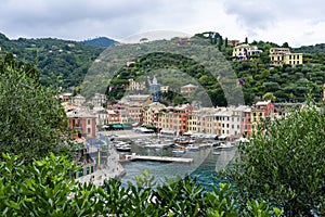 The magnificent Portofino surrounded by greenery