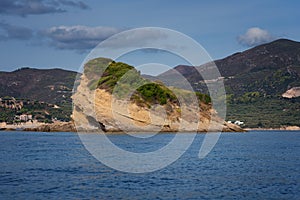 Magnificent daily seascape at summer. The Turtle island Marathonisi, Zakynthos Island, Greece
