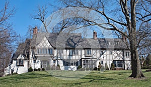 Magnificent Stucco English Tudor Home