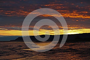 Magnificent Summer Sunset Over Homer Spit