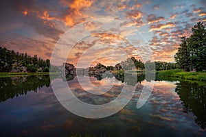 Magnificent Sunrise at Sylvan Lake