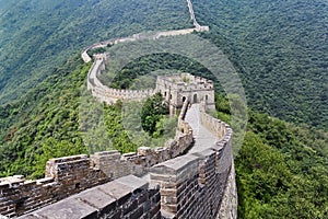 Magnificent view on the Great Wall, Beijing, China