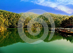 A magnificent view of the Himalaya in Nainital, Uttarakhand, India