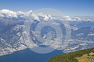 View from Altissimo on lake Garda photo