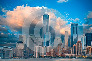 A magnificent view of the lower Manhattan